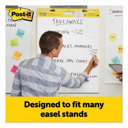 Post-it Easel Pads Super Sticky Self-Stick Easel Pads, 25 x 30, White, 30 Sheets, 3/Pack (24343769)