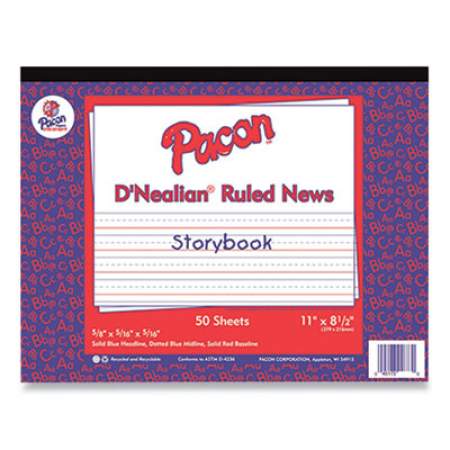 Pacon Multi-Program Picture Story Paper, 30 lb, 1/2" Long Rule, One-Sided, 8.5 x 11, 500/Pack (2693)