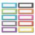 Teacher Created Resources Chevron Labels Magnetic Accents, 10 Assorted Colors, 4.75" x 1.5", 20/Pack (77204)