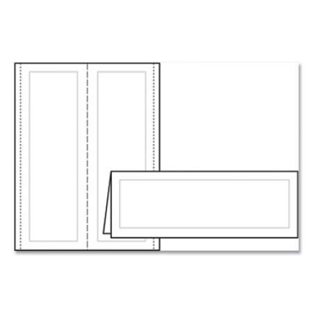 Avery Large Embossed Tent Card, White, 3.5 x 11, 1 Card/Sheet, 50 Sheets/Box (5309)