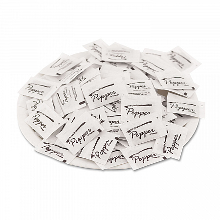 Pepper Packets, 0.1 grams, 3,000/Carton (14462)