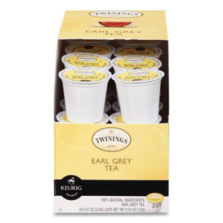 TWININGS Tea K-Cups, Earl Grey, 0.11 oz K-Cups, 24/Box (2105747)