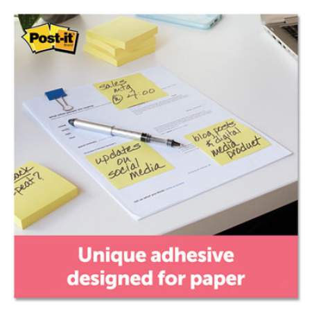 Post-it Notes Original Pads in Canary Yellow, Cabinet Pack, 3 x 3, 90-Sheet, 18/Pack (65418CP)