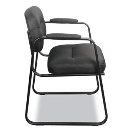 HON HVL653 Leather Guest Chair, 22.25" x 23" x 32", Black (VL653SB11)