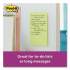Post-it Notes Super Sticky Pads in Miami Colors, 4 x 6, 90/Pad, 3 Pads/Pack (6603SSMIA)