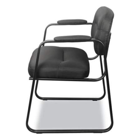 HON HVL653 Leather Guest Chair, 22.25" x 23" x 32", Black (VL653SB11)