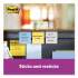 Post-it Notes Super Sticky Pads in New York Colors Notes, 3 x 3, 70-Sheet, 24/Pack (65424SSNYCP)