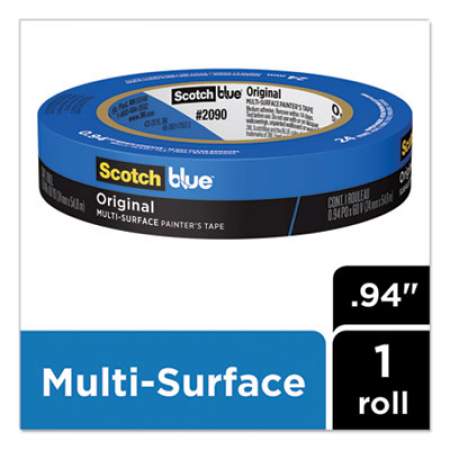 ScotchBlue Original Multi-Surface Painter's Tape, 3" Core, 0.94" x 60 yds, Blue (209024A)