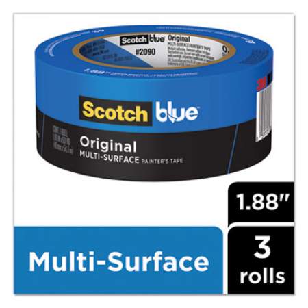 ScotchBlue Original Multi-Surface Painter's Tape, 3" Core, 1.88" x 60 yds, Blue, 3/Pack (209048EVP)