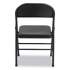 Alera Steel Folding Chair, Supports Up to 300 lb, Graphite, 4/Carton (FCMT4B)