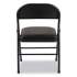 Alera Steel Folding Chair, Padded Vinyl Seat, Supports Up to 300 lb, Graphite, 4/Carton (FCPC5B)