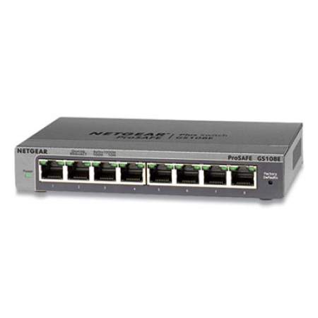 NETGEAR ProSAFE Smart Managed Plus Gigabit Ethernet Switch, 16 Gbps Bandwidth, 192 KB Buffer, 8 Ports (GS108E300NAS)