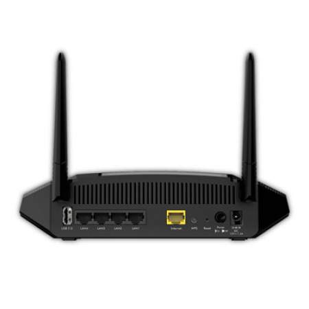 NETGEAR AC1600 Smart Wi-Fi Router, 5 Ports, Dual-Band 2.4 GHz/5 GHz (R6260100NAS)