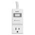 NXT Technologies Surge Protector, 4 AC Outlets, 2 USB Ports, 3 ft Cord, 600 J, White (24324333)