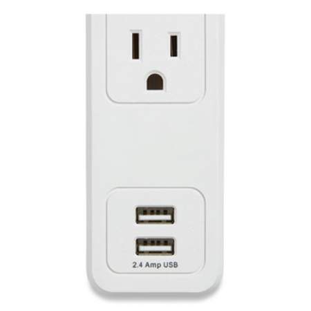 NXT Technologies Surge Protector, 4 AC Outlets, 2 USB Ports, 3 ft Cord, 600 J, White (24324333)