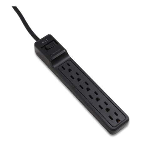 NXT Technologies Surge Protector, 6 AC Outlets, 4 ft Cord, 600 J, Black (24373161)
