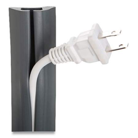 UT Wire Compact Cord Protector and Concealer, 1.6" x 5 ft, Gray (1749478)