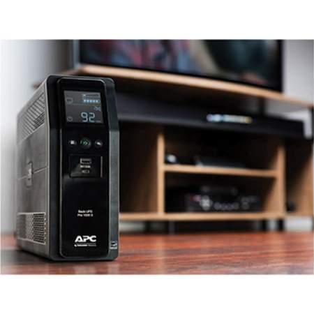 APC BR1000MS Back-UPS PRO BR Series SineWave Battery Backup System, 10 Outlets, 1000VA, 1080 J (24323529)