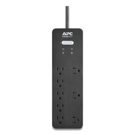 APC Home Office SurgeArrest Power Surge Protector, 8 AC Outlets, 6 ft Cord, 2160 J, Black (24380484)