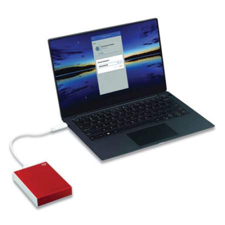 Seagate Backup Plus External Hard Drive, 5 TB, USB 2.0/3.0, Red (24383772)