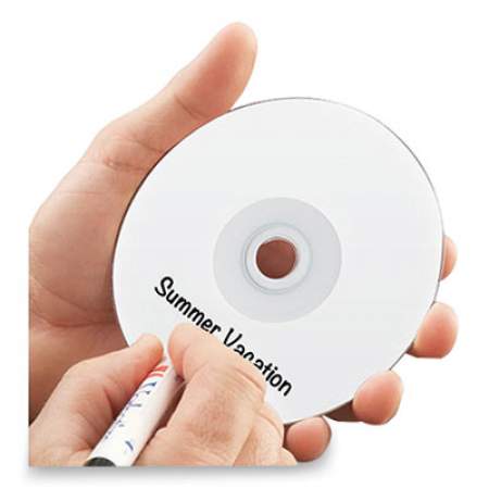 Verbatim CD-R Printable Recordable Disc, 80 min, 52x, Spindle, White, 100/Pack (1674156)