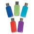 Verbatim PinStripe USB 2.0 Flash Drive, 8 GB, 5 Assorted Colors (1913050)