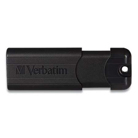 Verbatim PinStripe USB 3.0 Flash Drive, 128 GB, Black (2411566)