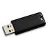 Verbatim PinStripe USB 3.0 Flash Drive, 128 GB, Black (2411566)