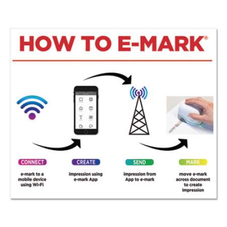Colop e-mark Digital Marking Device, Customizable Size and Message with Images, White (039201)