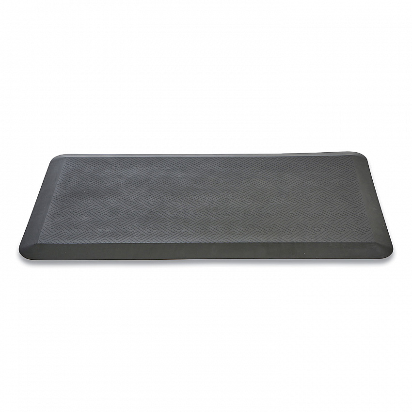 Anti-Fatigue Mat, Rectangular, Black Textured Surface, 35.25" x 19.5" (SDMATBLK)