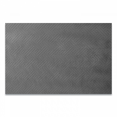 Anti-Fatigue Mat, Rectangular, Black Textured Surface, 35.25