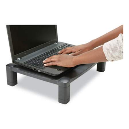 Mind Reader Adjustable Rectangular Monitor Stand, 17" x 13" x 3.75" to 5.75", Black, Supports 22 lbs (24395821)
