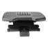 Mind Reader Adjustable Height Footrest with Rollers for Massage, 18 x 14 x 4.25, Black (24395822)
