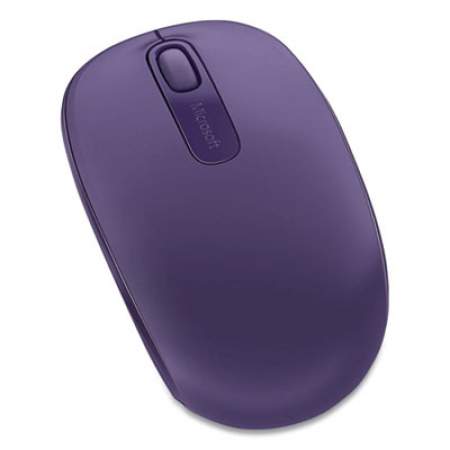 Microsoft Mobile 1850 Wireless Optical Mouse, 2.4 GHz Frequency/16.4 ft Wireless Range, Left/Right Hand Use, Pantone Purple (159215)