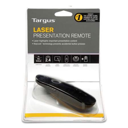Targus Wireless USB Laser Presentation Remote, Class 2, Black (818756)