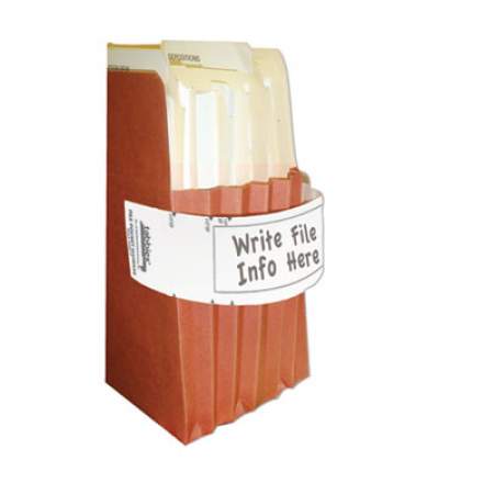 Tabbies File Pocket Handles, 9.63 x 2, White, 4/Sheet, 12 Sheets/Pack (68815)