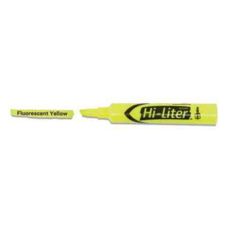 Avery HI-LITER Desk-Style Highlighter Value Pack, Fluorescent Yellow Ink, Chisel Tip, Yellow/Black Barrel, 36/Box (98208)