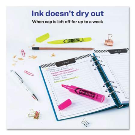 Avery HI-LITER Highlighter Value Pack, Desk/Pen Style Combo, Assorted Ink Colors, Chisel/Bullet Tips, Assorted Barrel Colors, 24/PK (29862)