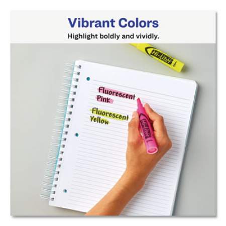 Avery HI-LITER Desk-Style Highlighter Value Pack, Assorted Ink Colors, Chisel Tip, Assorted Barrel Colors, 24/Pack (98189)