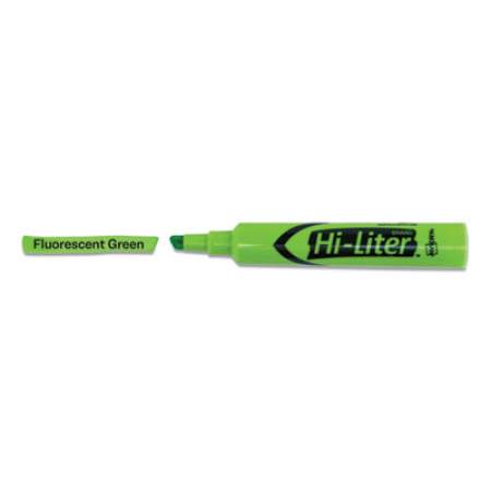 Avery HI-LITER Desk-Style Highlighters, Fluorescent Green Ink, Chisel Tip, Green/Black Barrel, Dozen (24020)