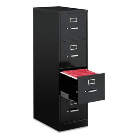 Alera Economy Vertical File, 4 Letter-Size File Drawers, Black, 15" x 25" x 52" (VF1552BL)