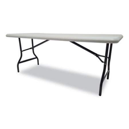 Iceberg IndestrucTable Industrial Folding Table, Rectangular Top, 2,000 lb Capacity, 72 x 30 x 29, Platinum (65223)
