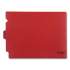 Pendaflex Colored Poly Out Guides with Center Tab, 1/3-Cut End Tab, Out, 8.5 x 11, Red, 50/Box (13541)