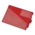 Pendaflex Colored Poly Out Guides with Center Tab, 1/3-Cut End Tab, Out, 8.5 x 11, Red, 50/Box (13541)