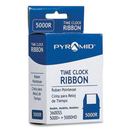 Pyramid Technologies 5000R Time Clock Ribbon, Jet Black (85790)