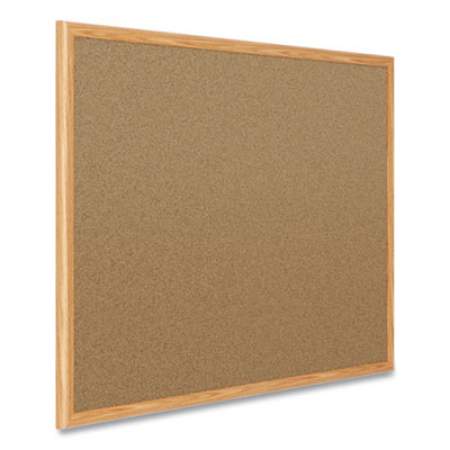 Quartet Basics Cork Bulletin Board, 24 x 18, Oak Finish Frame (85350)
