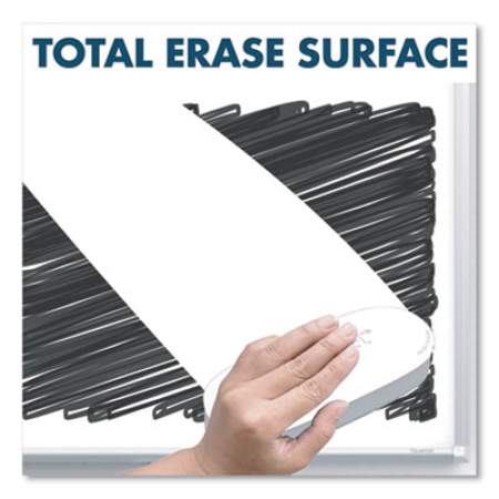 Quartet Silhouette Total Erase Whiteboard, 74 x 42, Silver Aluminum Frame (C7442)