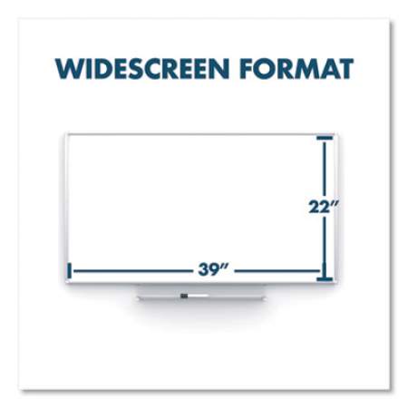 Quartet Silhouette Total Erase Whiteboard, 50 x 28, Silver Aluminum Frame (C5028)