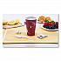 Paper Hot Drink Cups in Bistro Design, 16 oz, Maroon, 1,000/Carton (316SI)