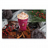 Paper Hot Drink Cups in Bistro Design, 16 oz, Maroon, 1,000/Carton (316SI)